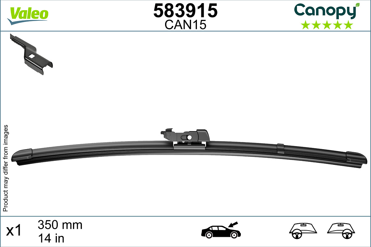 VALEO CANOPY Ablaktörlő lapát 583915_VALEO